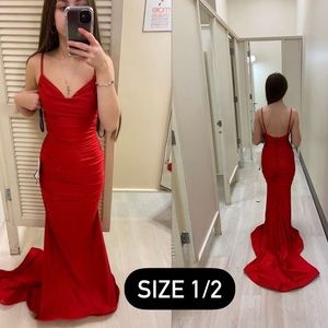 Red prom dress